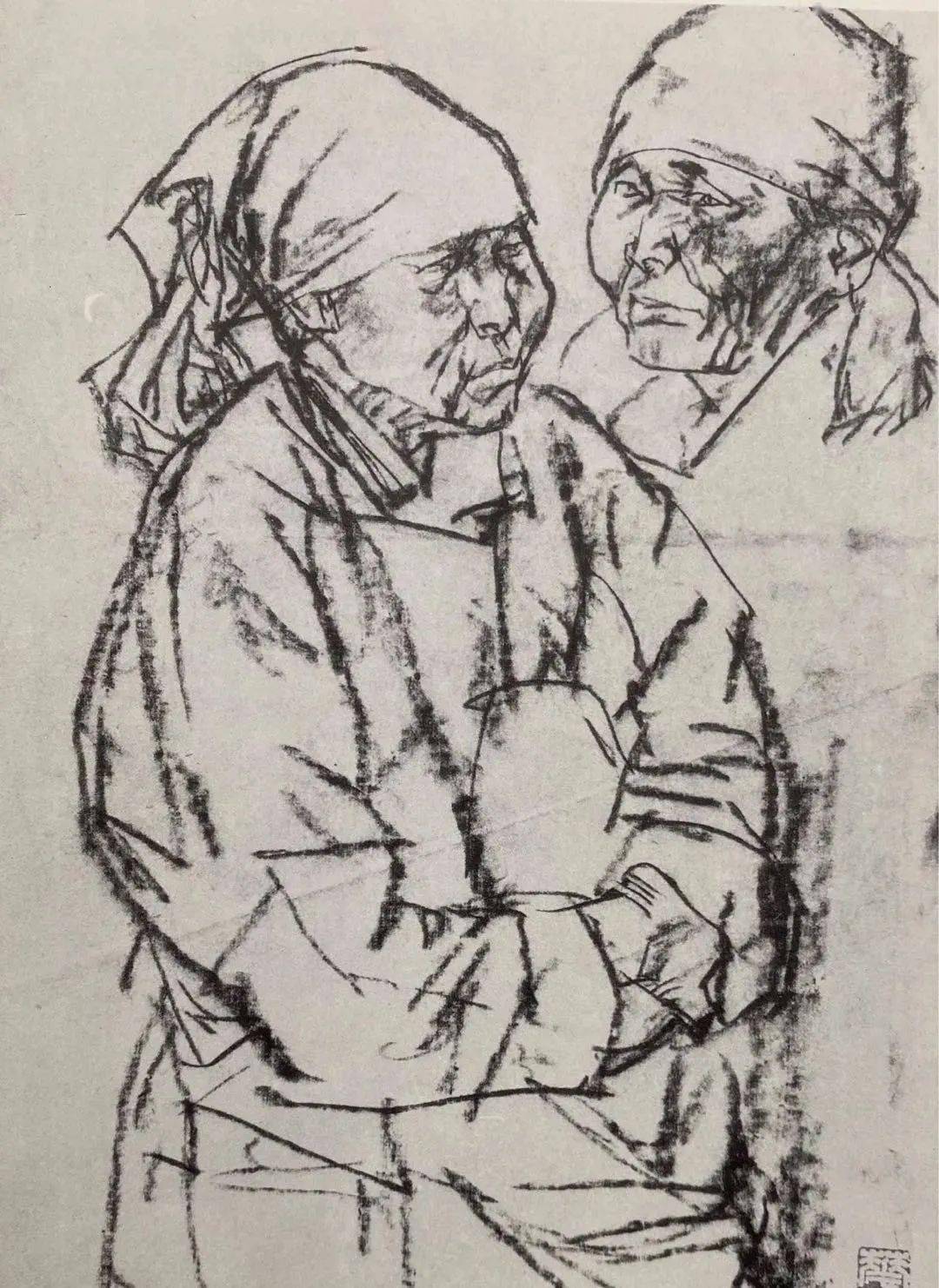 中央美术学院教授华其敏速写作品