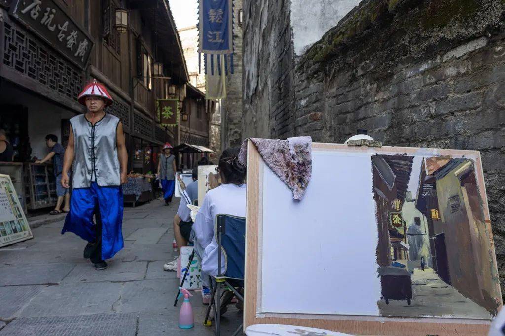 秋高气爽!洪江古商城迎来写生潮