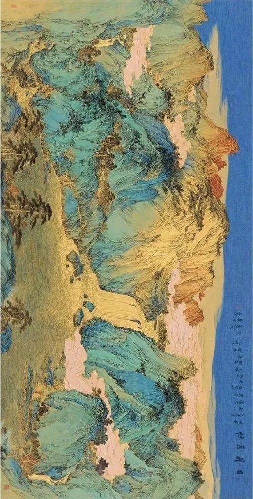 一组精密严谨的青绿山水,雅致!美!