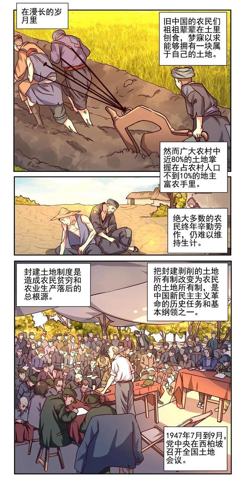 四史”学习】漫画新中国史：土地革命_手机搜狐网