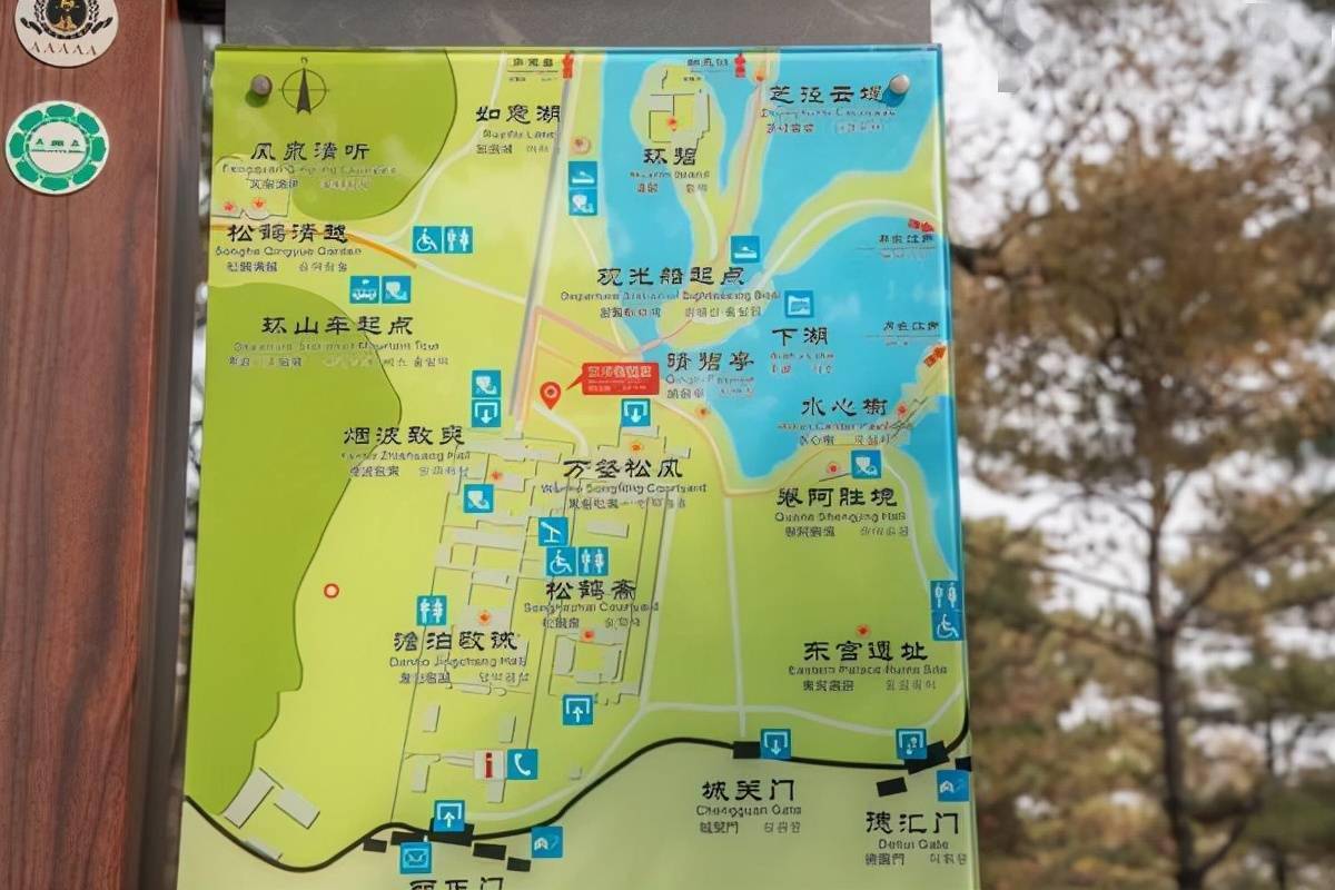 避暑山庄地理位置图片