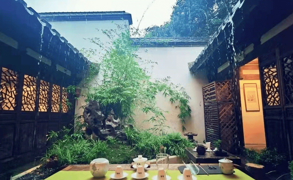 老了有一间小院品香喝茶会老友