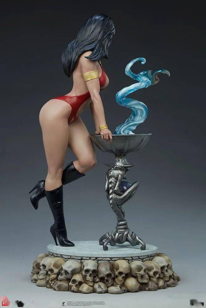 美系sideshowxpcs13吸血红颜vampirella梵蓓娜全身雕像官图
