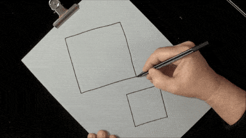 立体画又来啦!就是这么简单,六步教你画出3d版正方体!_正方形
