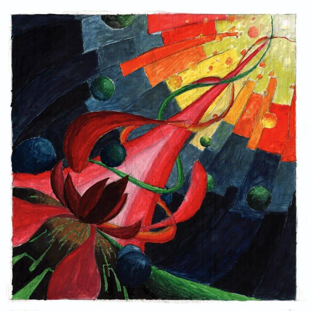 教学丨花间游城规201班学生立体构成与色彩构成课程成果展