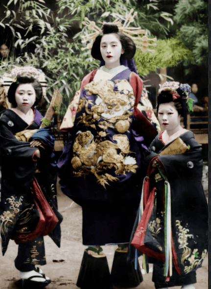 日本花魁等级森严普通人见一面就可能要倾家荡产