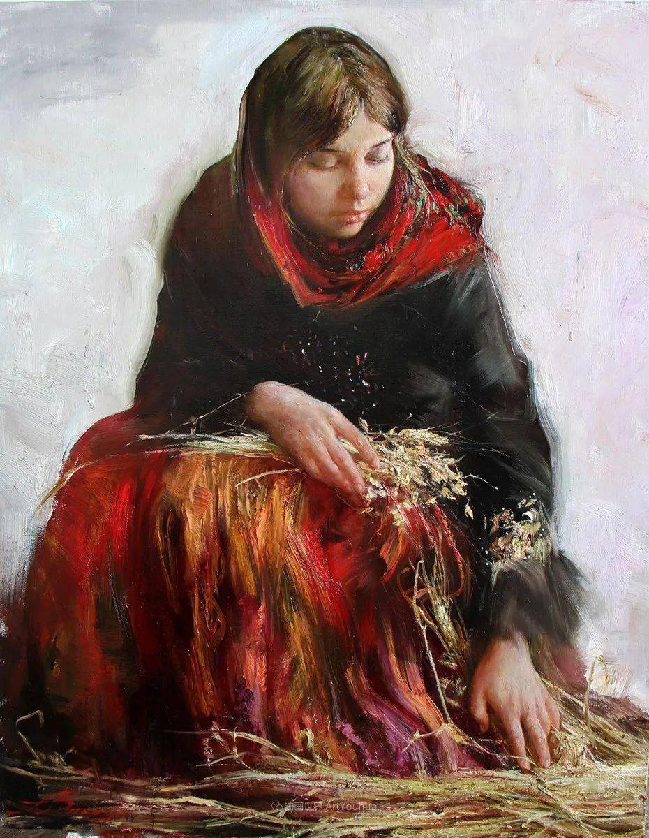 俄罗斯女画家安娜人物油画作品欣赏