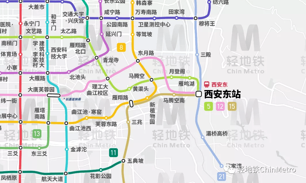 西安轨道交通远期规划线路图2021年版