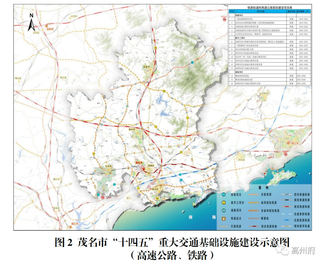 茂名高速公路规划图图片