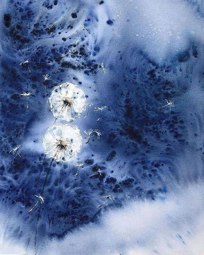 泼墨水彩的流畅恣意,流动感绝了!