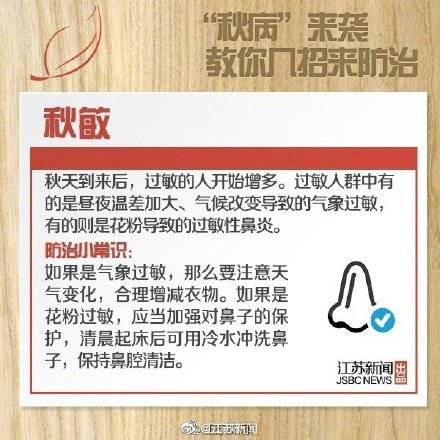 防治|你必须知道的秋天养生常识