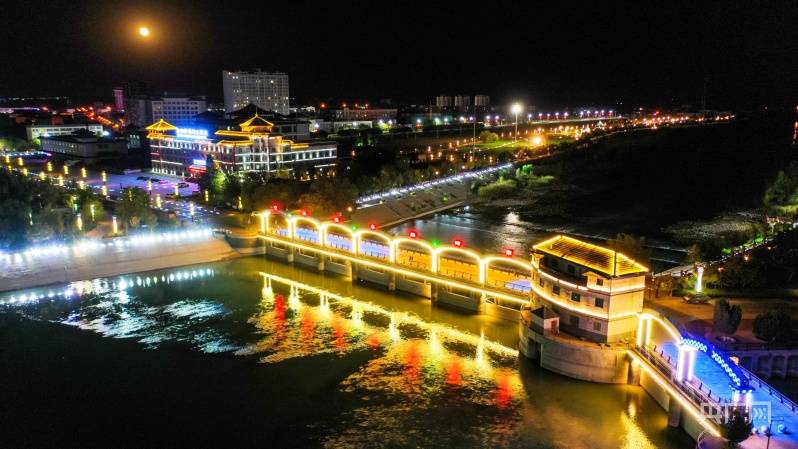 灯光|新疆博湖：夜景璀璨如画