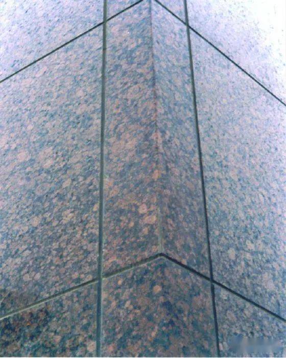 阳角采用定制 l 型石材