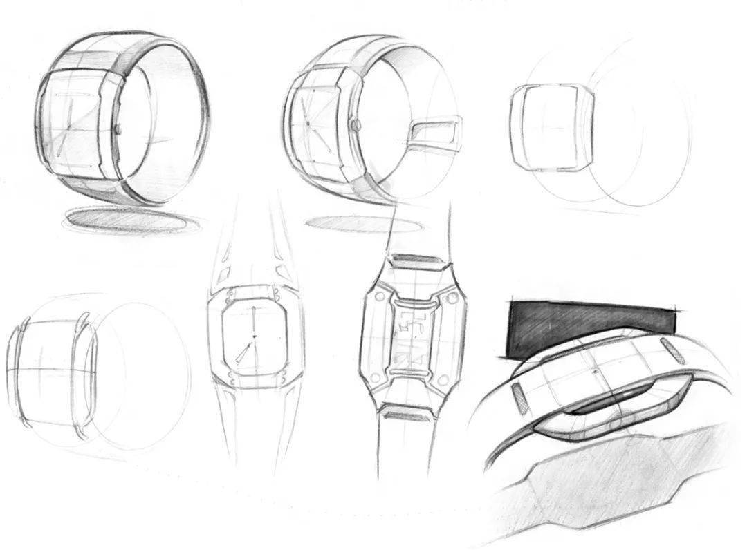 创意手表设计手绘图片