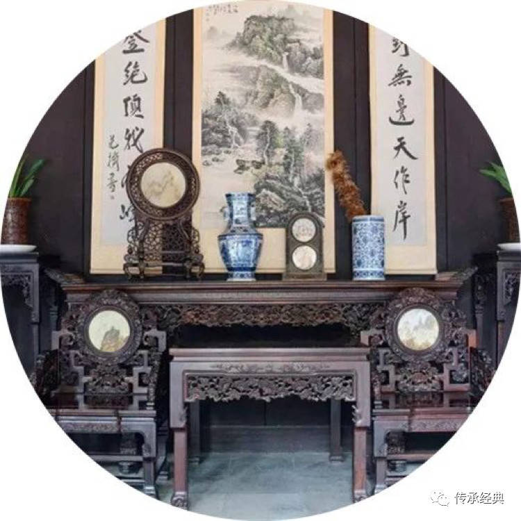 古代大户人家的客厅,中堂必不可少!_厅堂