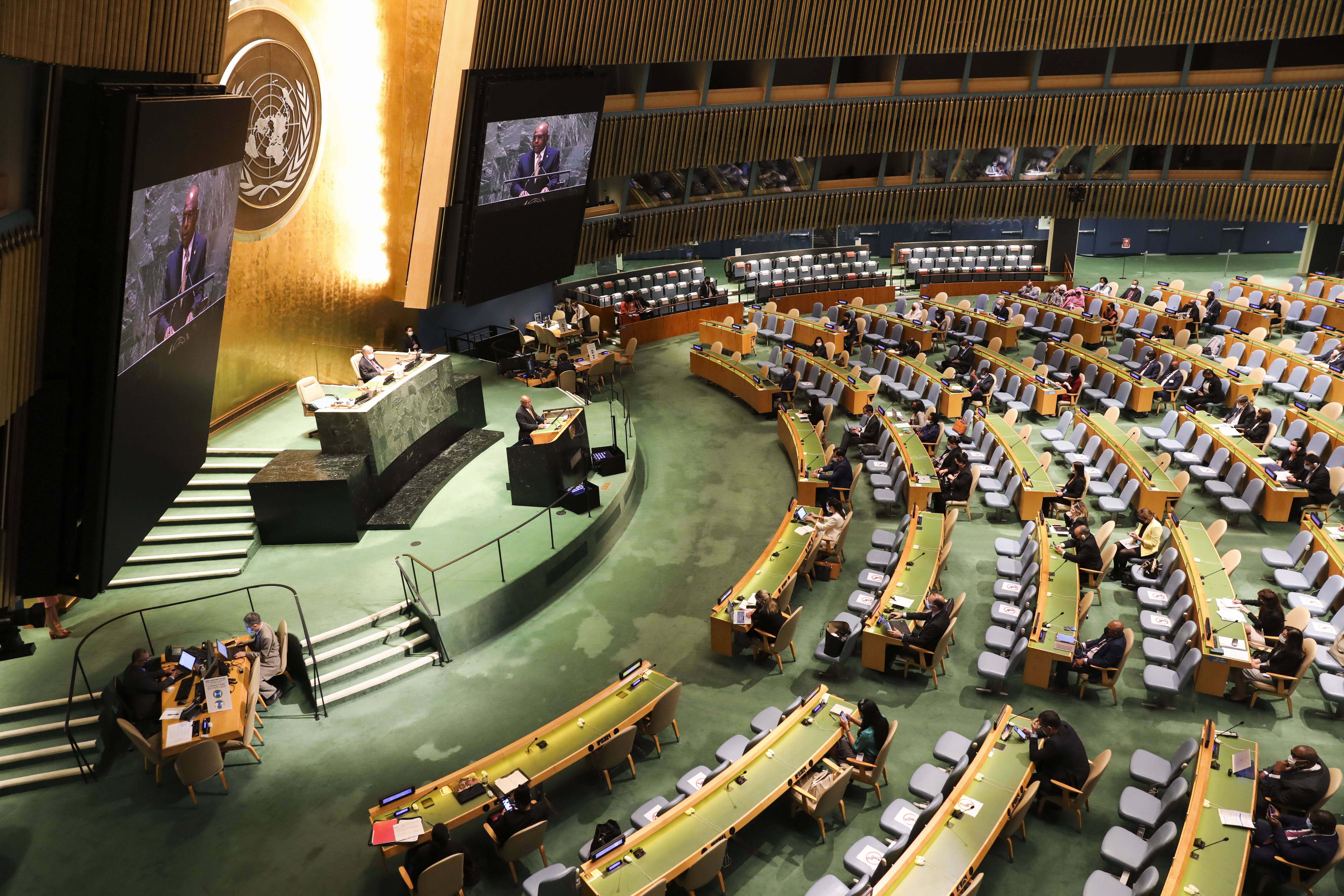 联合国大会堂图片