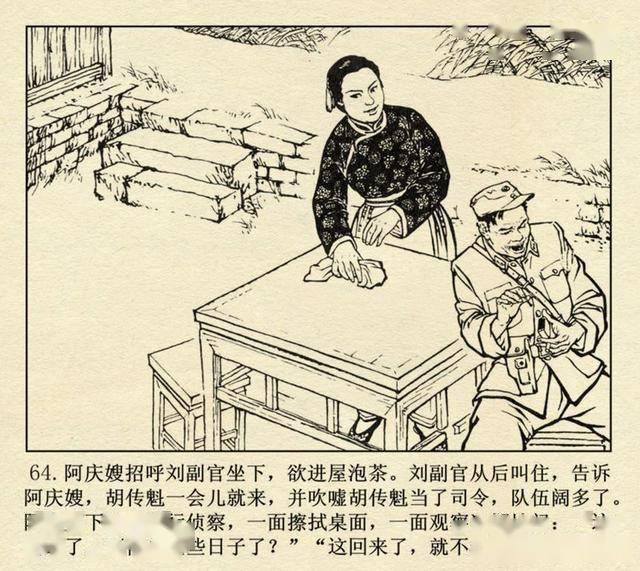 连环画沙家浜中