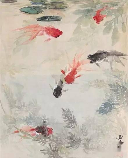 汪亚尘的金鱼作品20幅
