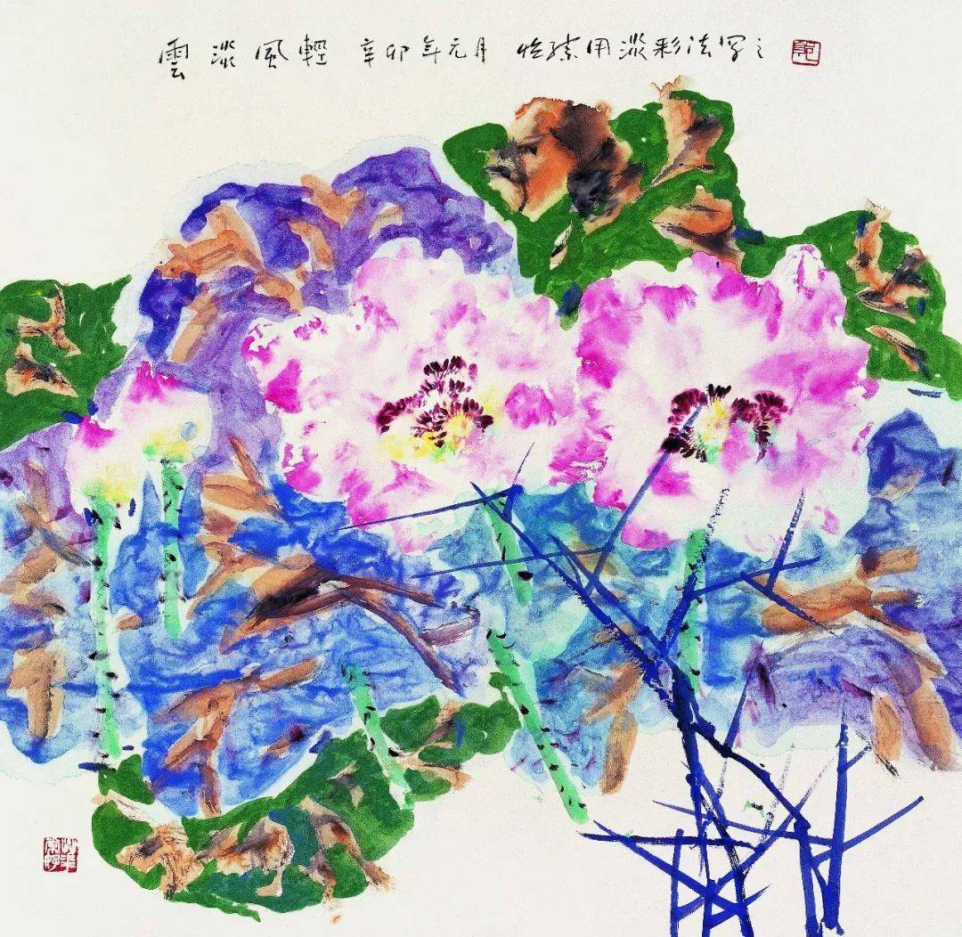 在线课堂探寻写意花鸟画的重彩秘境郭怡孮详解中国花鸟画的创作与研究