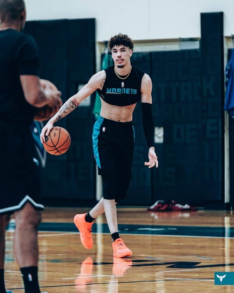 黄蜂晒三球等球员训练图:每一天都在变更好