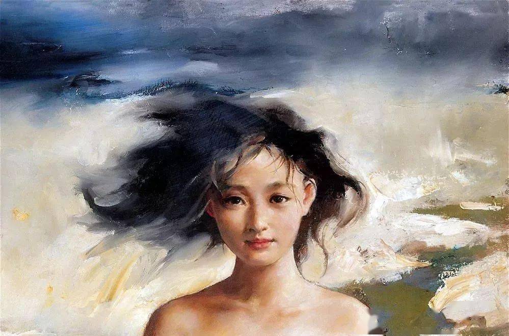 手描き 水彩油画 静物画 潘鸿海 作品図 中国絵画 約70×100cm 未表装 