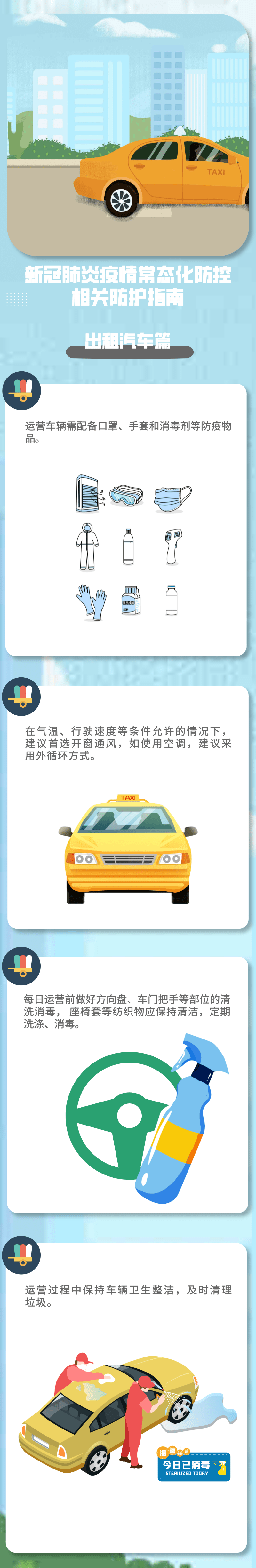 出租汽车|新冠肺炎疫情常态化防控防护指南之出租汽车篇