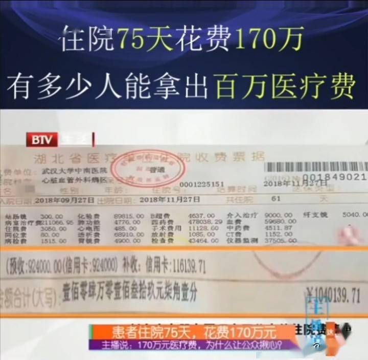 农民住院75天,消费170万医疗费用,普通农村家庭承受得起吗?