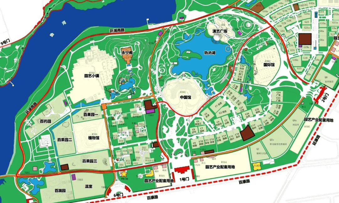 北京世界公园导游图图片