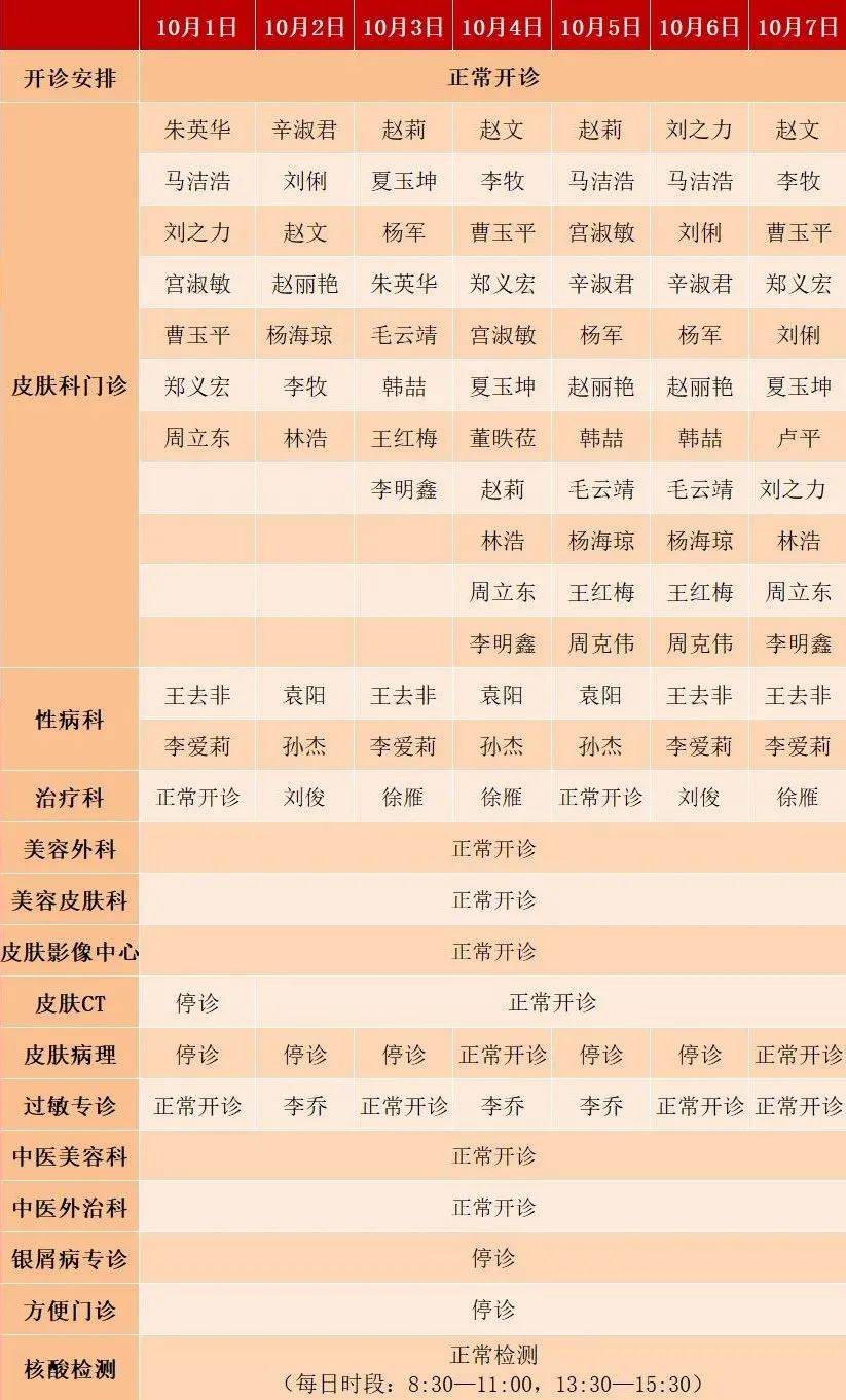 具体安排|2021国庆假期大连市皮肤病医院门诊安排