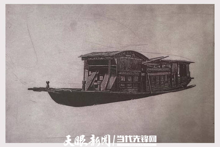 《嘉兴南湖红船》《中共一大会址》该校美术学院老师夏玉清说:"学生
