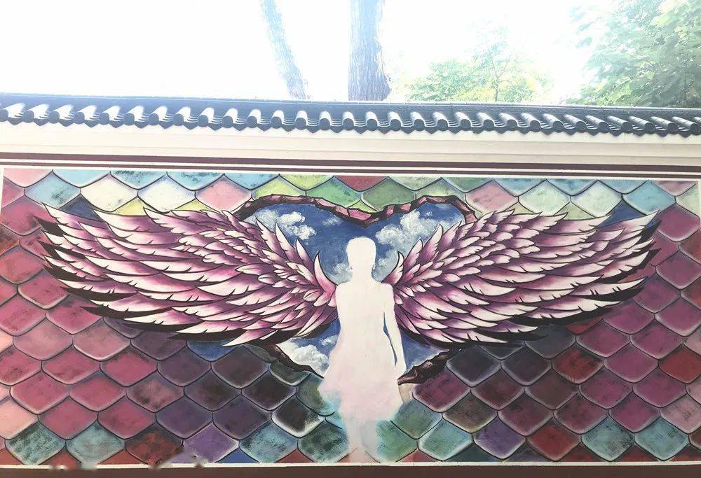 动感或人物,或故事主题一路风格多样,妙趣横生的艺术墙绘520个"爱"