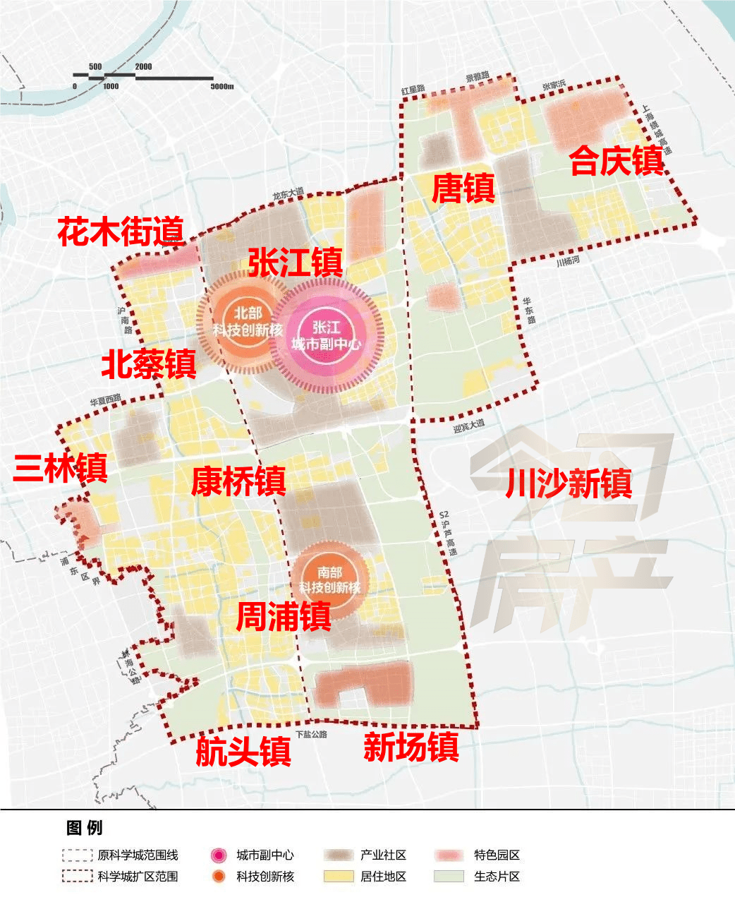 未来五年,上海划了19个圈