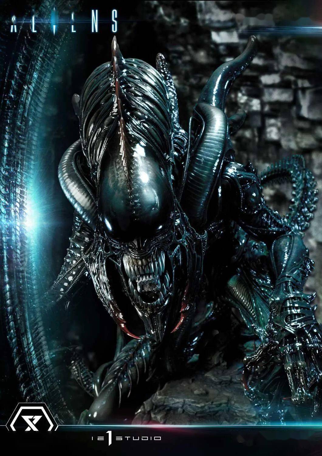 美系异形独特品种登场prime1studio新品14异形漫画獠牙外星人bonus版