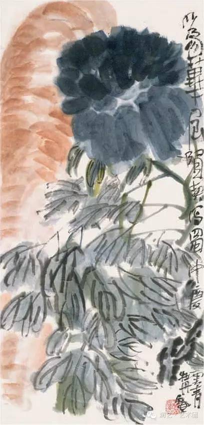 陈子庄画牡丹