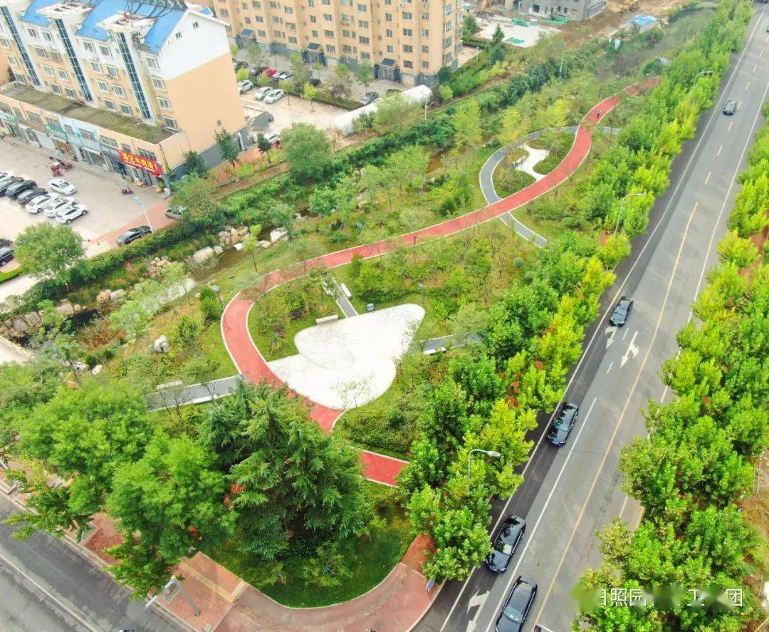 文明视角新合村绿地日照市区再添一处街头绿地