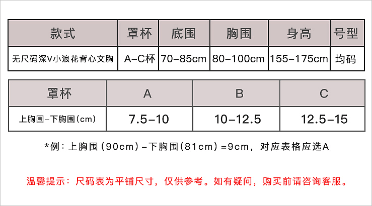 A尺码内衣_内衣尺码对照表(3)