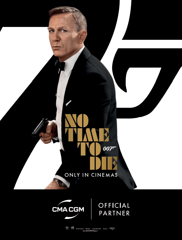 达飞，007系列新片《无暇赴死》官方合作伙伴 It's Global James Bond Day! 航运界搜狐大视野搜狐新闻