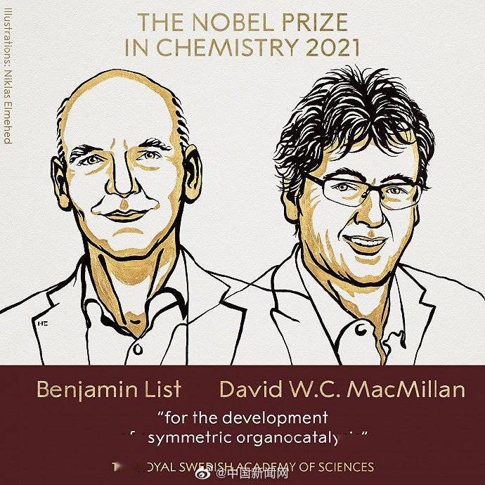 方面|2021诺贝尔化学奖揭晓，2名科学家获奖