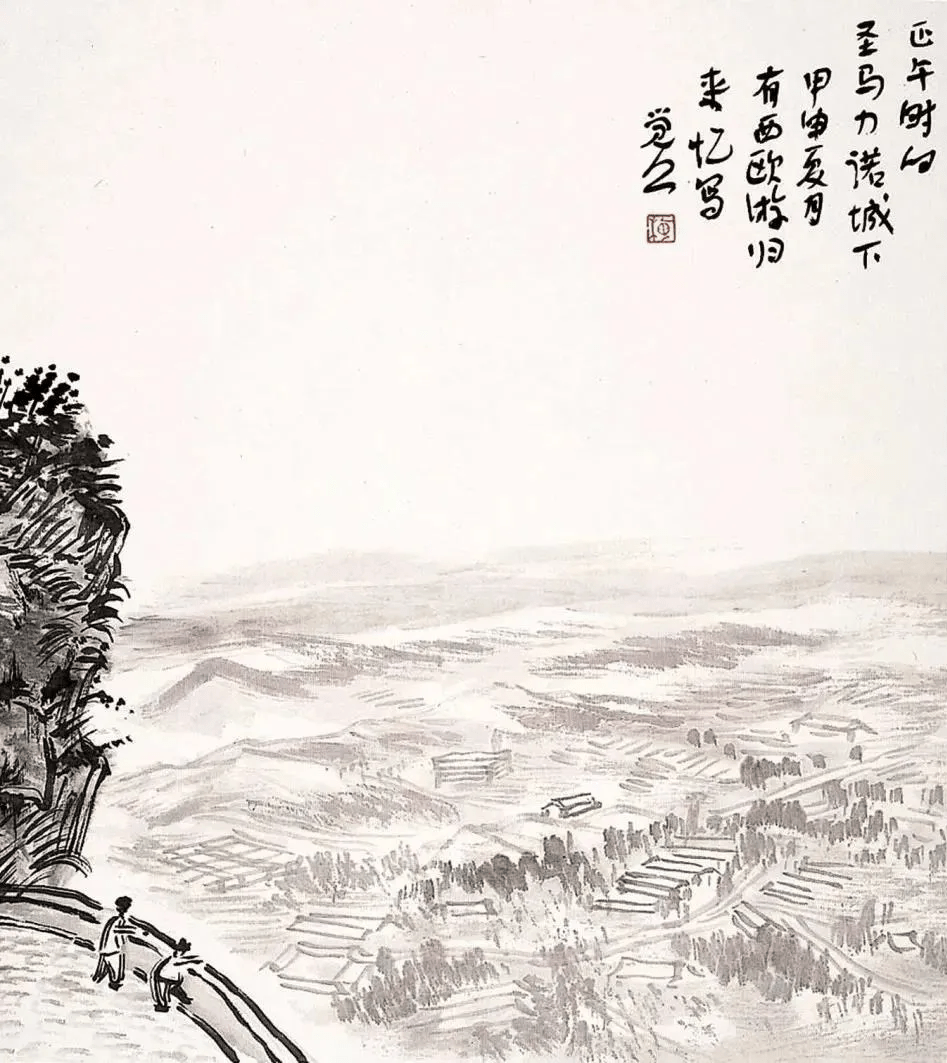 梅墨生花鸟山水画欣赏