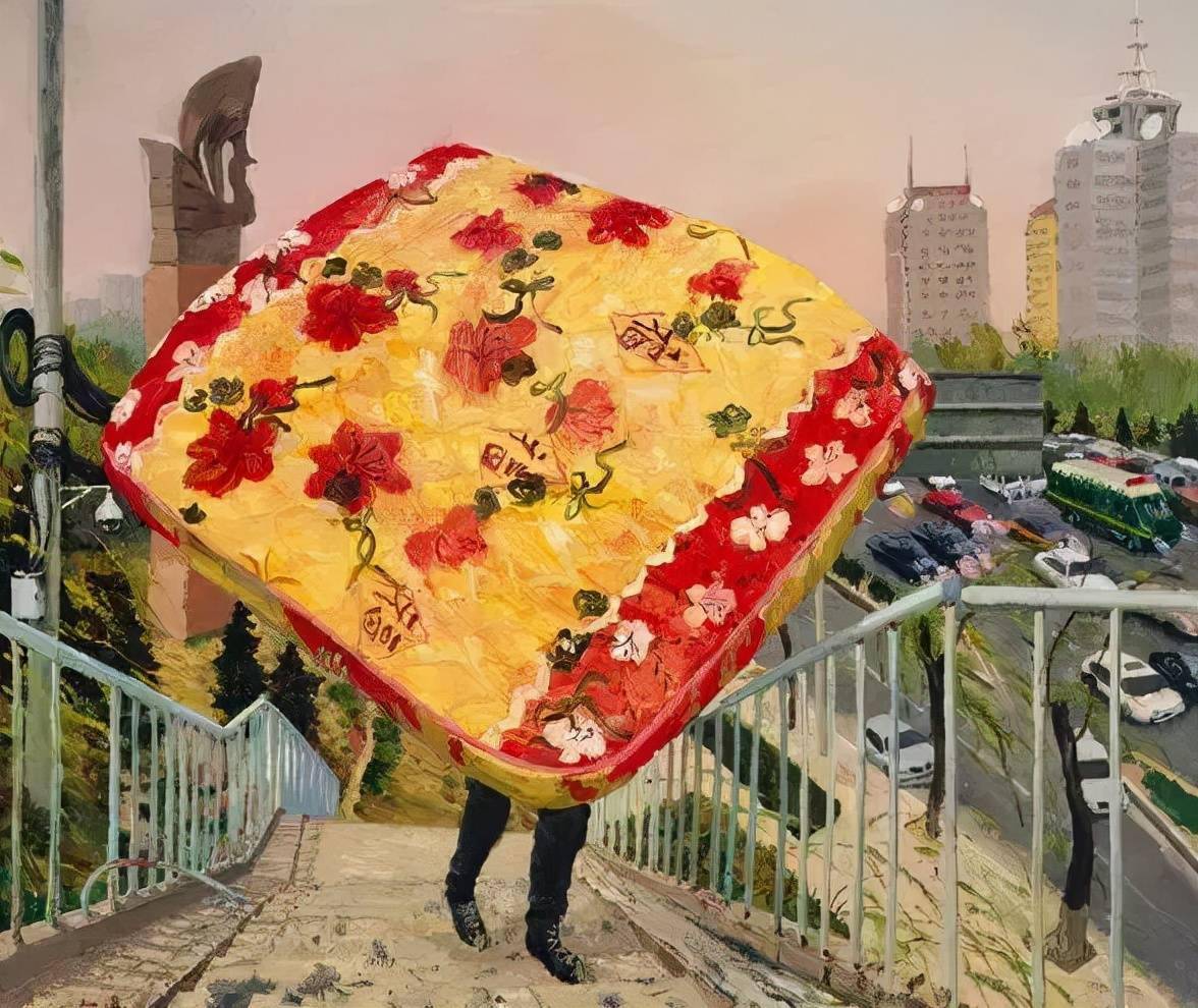 刘小东作品《你的城之三》,2018"我只是跟着这个社会一起纠结,一起想