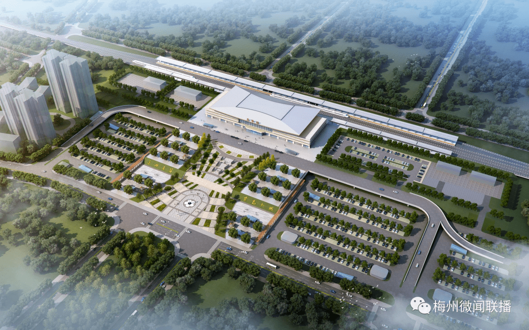 双龙高铁五华站设计效果图曝光!_兴宁