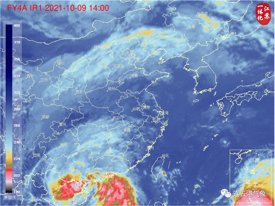 局部暴雨 陆上风力可达到四到六级 近海海面达到七到九级 气温会有