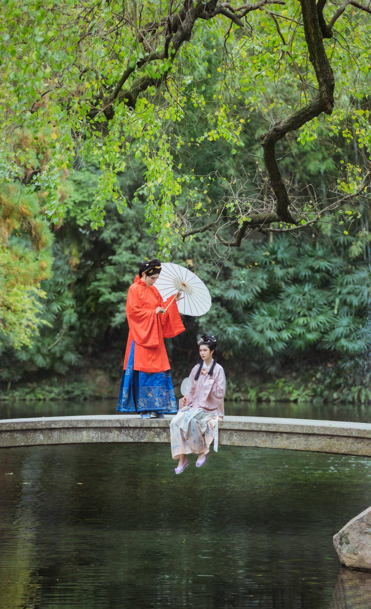 汉服私影,母女游园