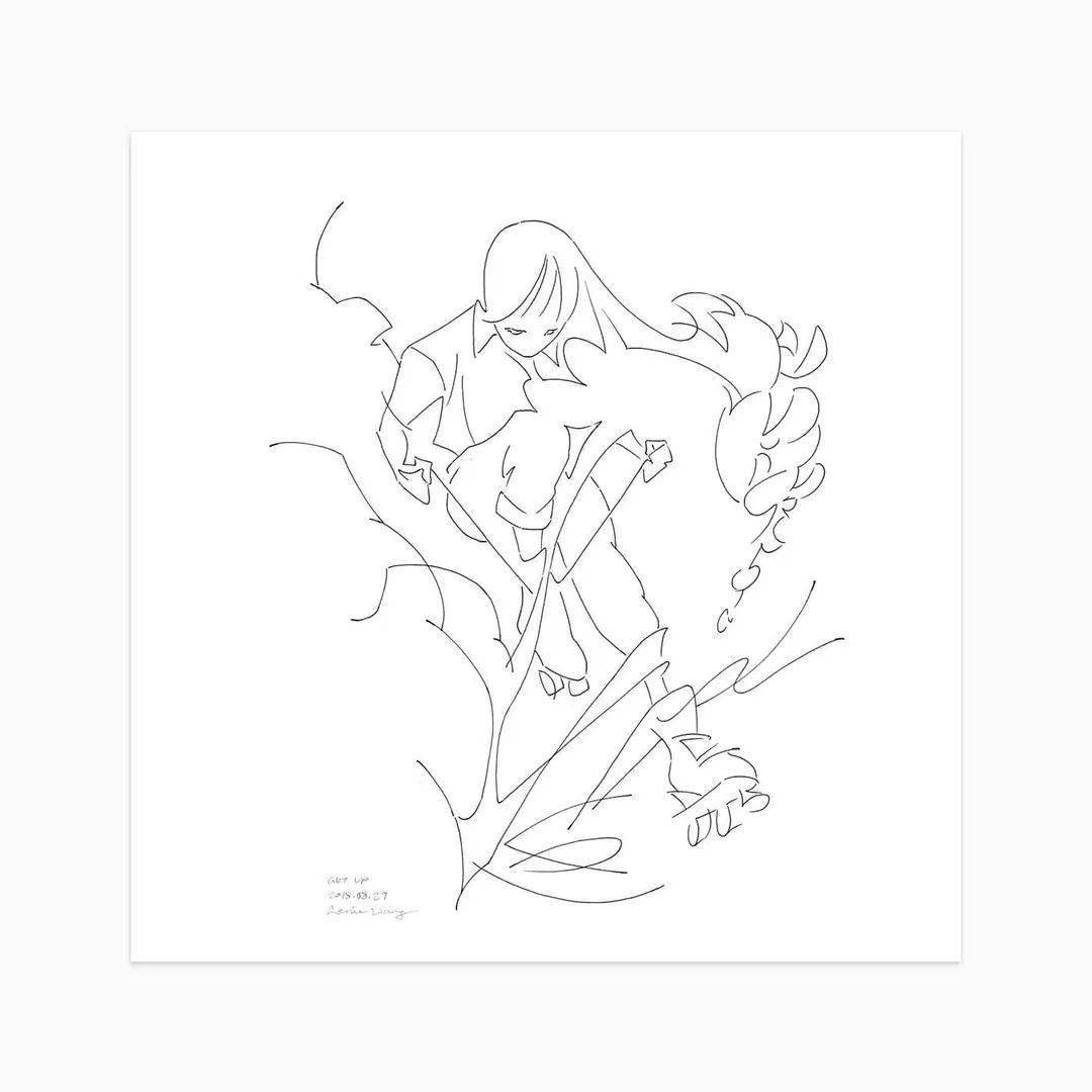 Genie 插画 | 未来主义也能唯美？空灵少女的梦幻世界