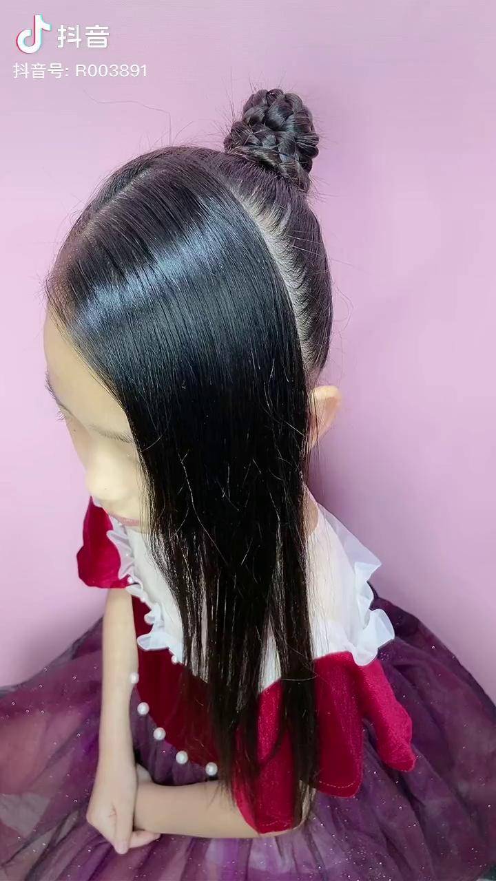 白雪公主发型儿童编发白雪公主发型日常编发