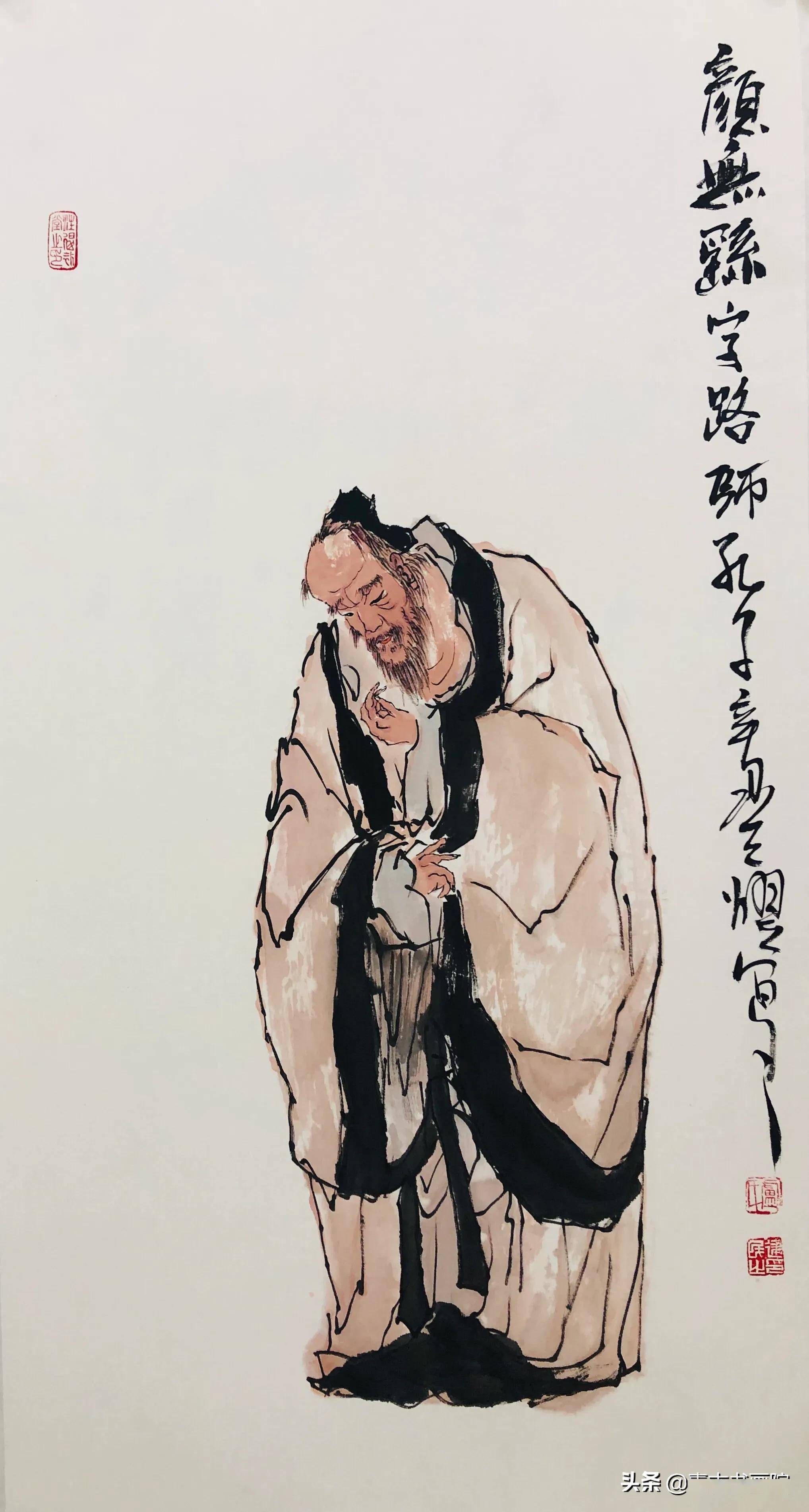 卢建民儒家国画人物