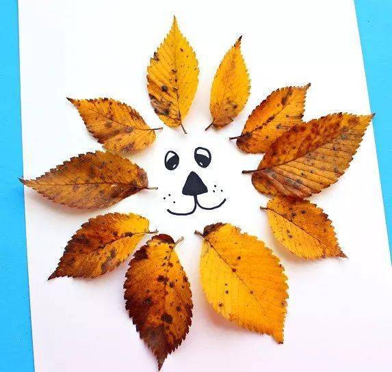 创意小手工秋天的树叶可以拼出整个动物园
