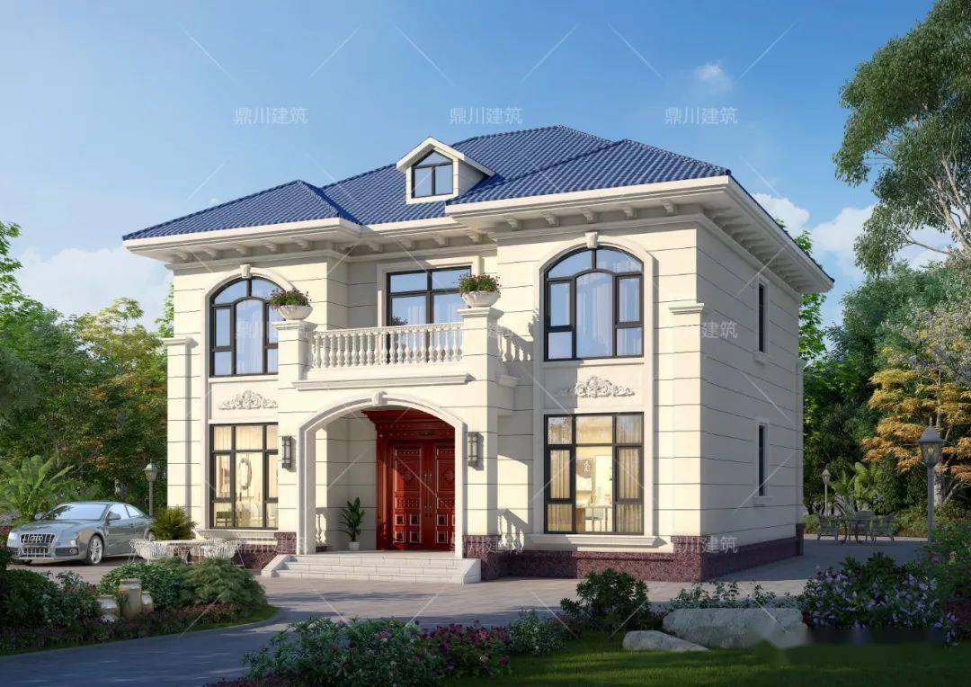 占地140㎡,二层简约小别墅,6室3厅造价30万,心动吗_农村