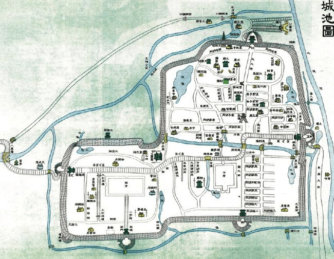 清代通州城池图通州取自"漕运通济"之意,西汉建有"路县"古城池,到了