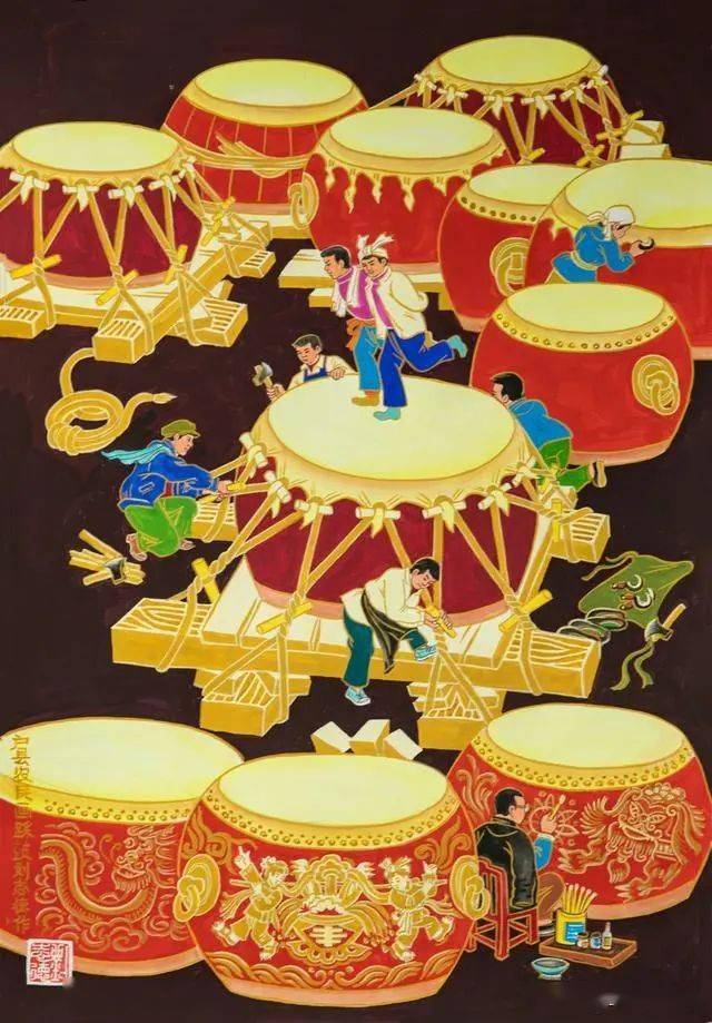 中华诗词之乡陕西省西安市鄠邑区农民画欣赏